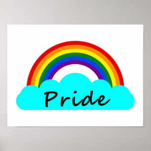 Poster Fierté - Arc-en-ciel LGBT