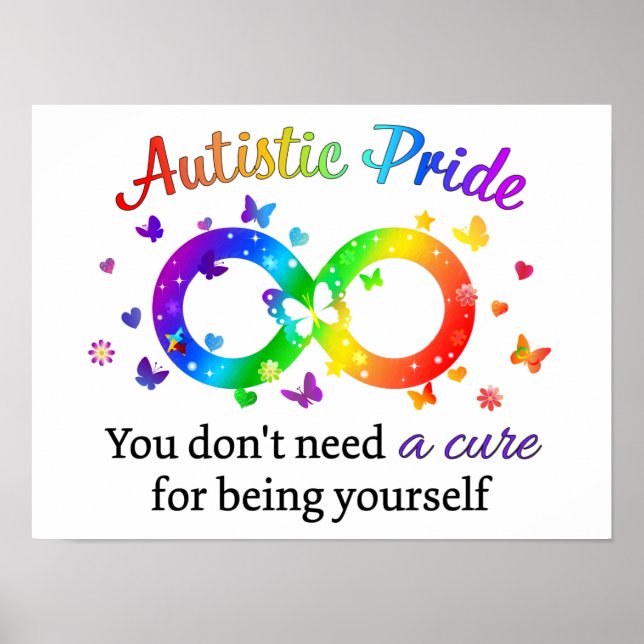 Poster Fierté autistique (Devant)