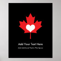 Fierté canadienne - I Love Canada Maple Leaf