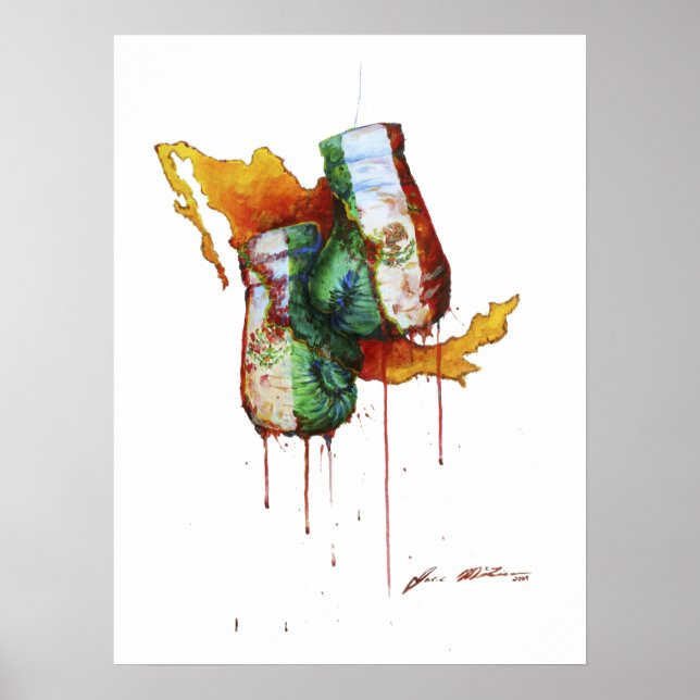 Poster Fierté de boxe mexicaine (Devant)