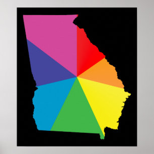 Poster fierté de la Géorgie