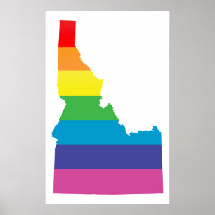 Poster fierté de l'idaho.