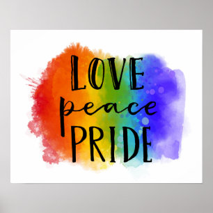 Poster Fierté de paix d'amour