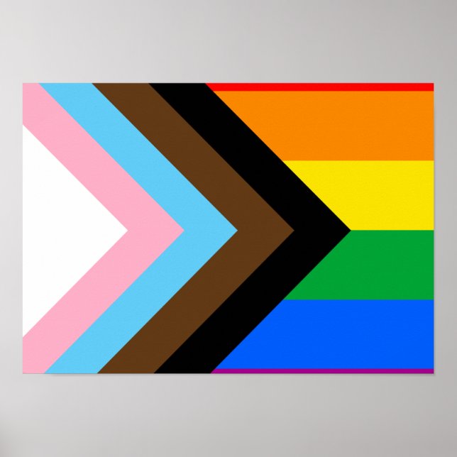 Poster Fierté de progrès LGBTQ+ (Devant)