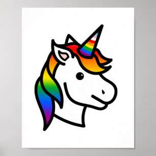 Poster Fierté de progrès mûre Unicorn