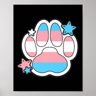 Poster Fierté des droits gays du mois LGBTQ Patte furry t