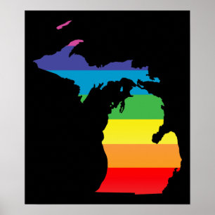 Poster fierté du Michigan
