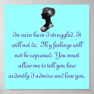 Poster Fierté et préjudice, M. Darcy