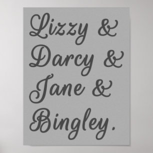 Poster Fierté et préjugés Couples I