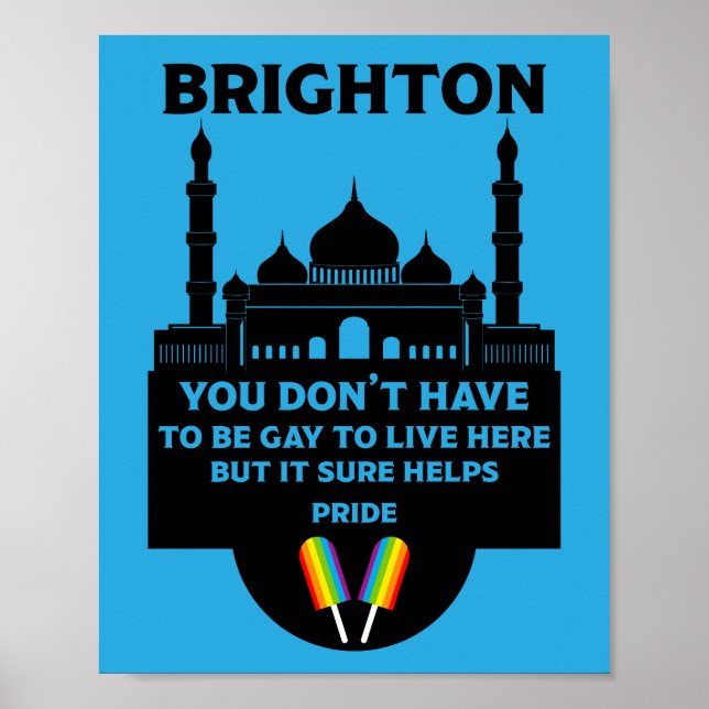 Poster Fierté gay de Brighton (Devant)