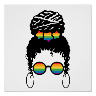 Poster Fierté LGBT. Amour gay.