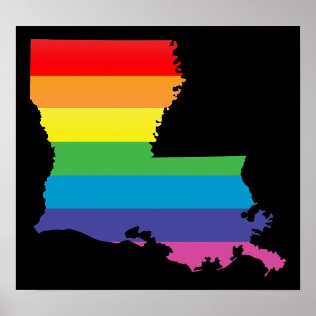 Poster fierté louisiana. (Devant)