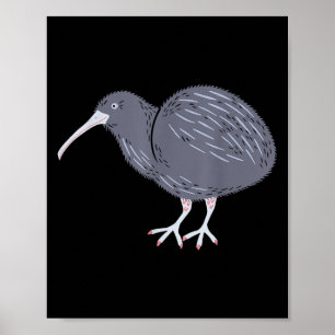 Poster Fierté Nouvelle-Zélande Oiseau Kiwi Cadeau Nouvell