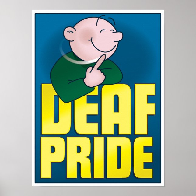 Poster Fierté sourde. affiche, haute (Devant)