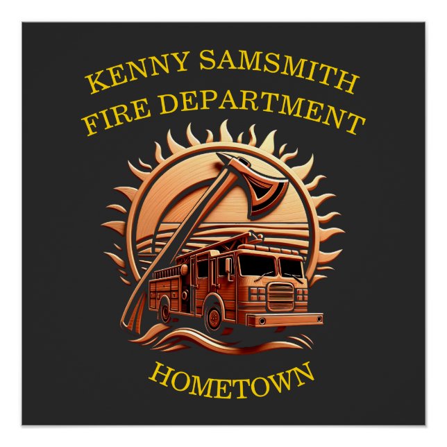 Poster Fiery Valor Intricablement Héroïque Conception De  (Devant)