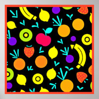 Fiesta aux fruits lumineux