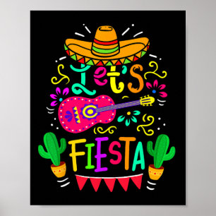Poster Fiesta Cinco De Mayo Parti Mexicain Guitare Lo
