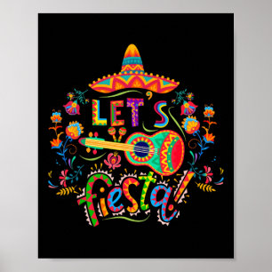 Poster Fiesta Cinco De Mayo Parti Mexicain Taco Guit