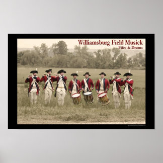 Poster Fife & Drum à Berkeley Plantation