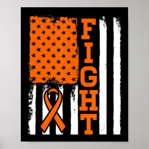 Poster Fight Flag Leukemia Cancer Don Pour Leukemia Fig
