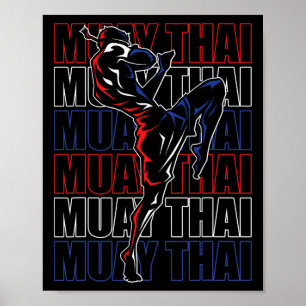 Poster Fighter Muay Thai Sports Martial Arts Mixed martia