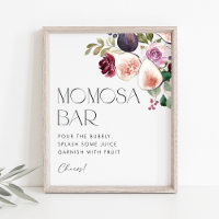 Figues et Berry Floral Baby shower Mimosa Bar