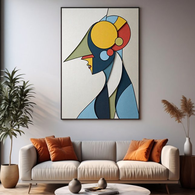 Poster Figure Abstrait Vibrant (Créateur téléchargé)