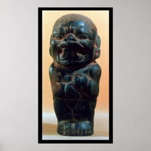 Poster Figure avec la tête d'un Jaguar
