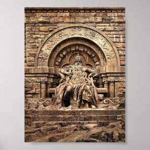 Poster Figure de Barbarossa, de Kyffhauser et de