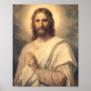 Poster Figure de Jésus Christ By Heinrich Hofmann