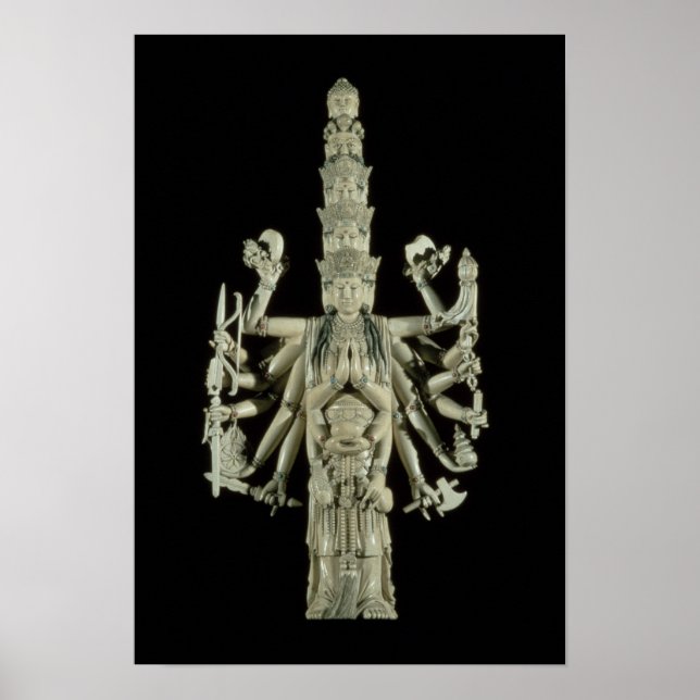 Poster Figure de la déesse hindoue Kali (Devant)
