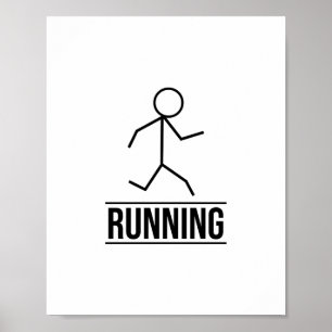 Poster Figure de petit bâton de roulement