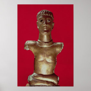 Poster Figure d'un dieu portant un couple