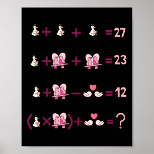 Poster Figures Équation Mathématique Professeur Algèbre O