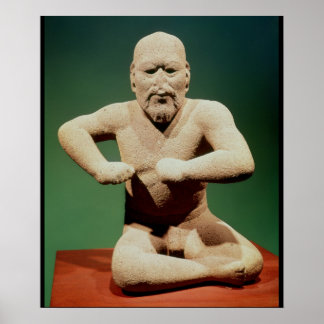 Poster Figurine d'un lutteur