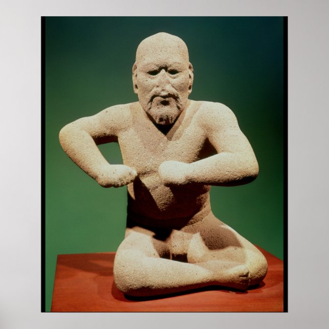 Poster Figurine d'un lutteur (Devant)