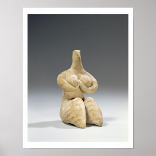 Poster Figurine femelle dans le style de Halaf, c.4500