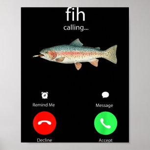 Poster Fih Appel Me Rappel Message Refuser Accepter Télép