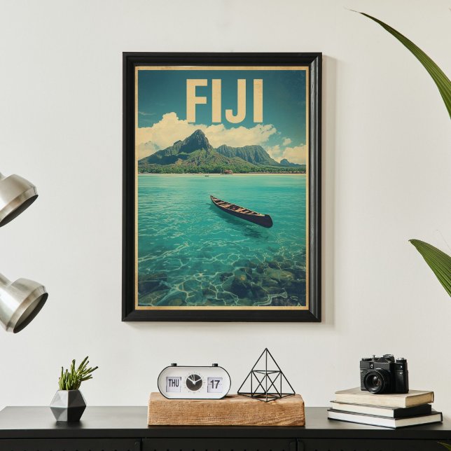 Poster Fiji Waters – Retro Ocean Escape Travel  (Créateur téléchargé)