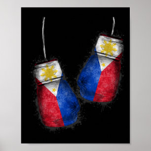 Poster Filipino Boxers Chemises Fans Drapeau Gants Philip