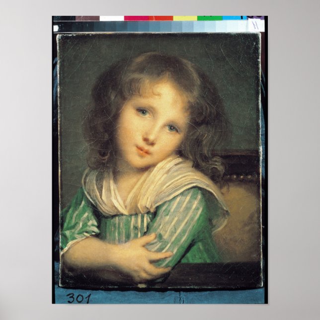 Poster Fille à la fenêtre (Devant)