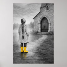 Fille aux bottes jaunes