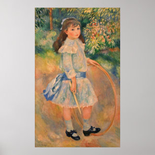 Poster Fille avec un cercle