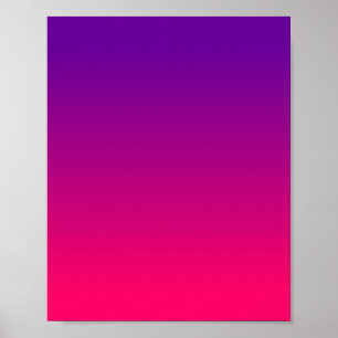 Poster Fille brillante rose et violette Ombre