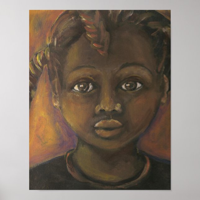 Poster Fille Brown par Celestine (Devant)