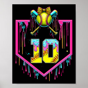 Poster Fille de 10 ans Ice Cream Softll Drip Coquette 