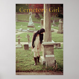 Poster Fille de cimetière