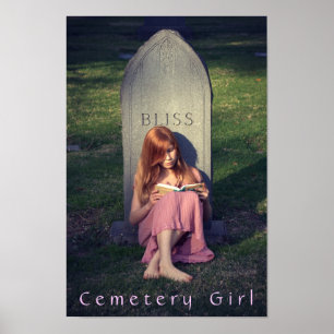 Poster Fille de cimetière