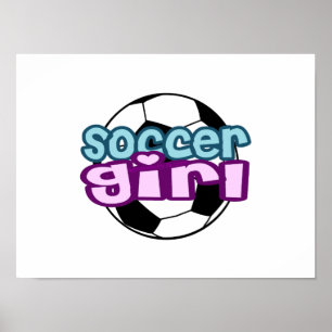 Poster Fille de football