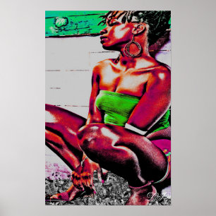 POSTER FILLE DE LA HAVANE, LIZ LOZ
